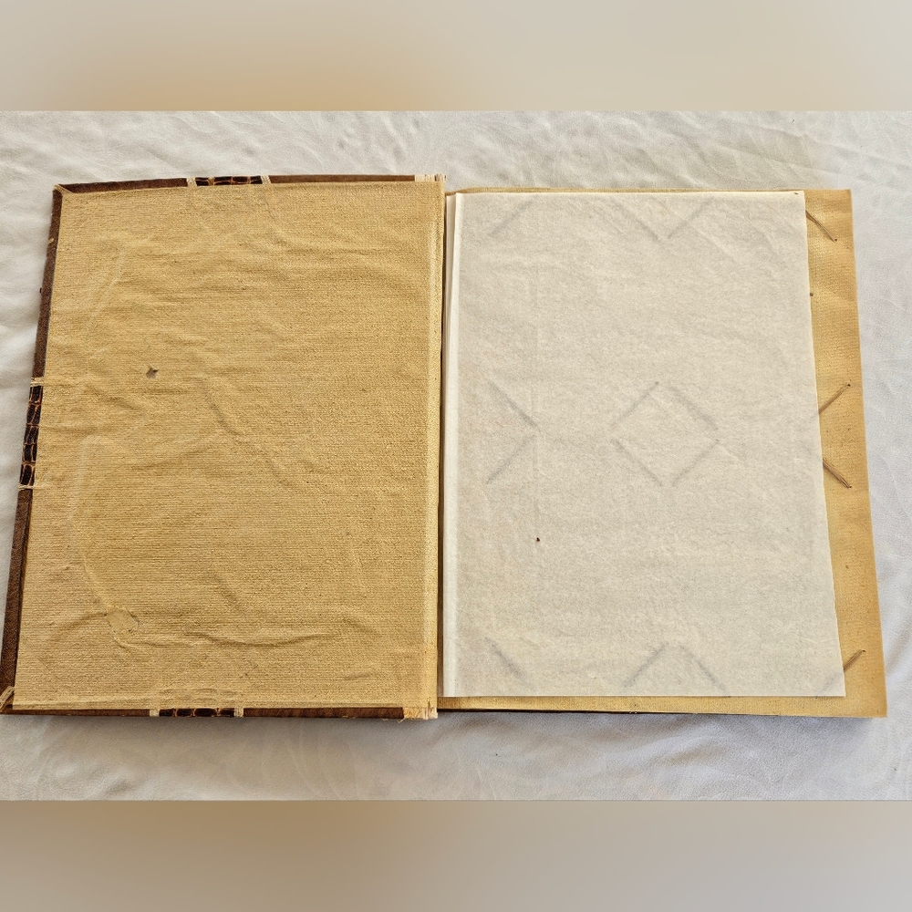Photo Album Tropical Palm Trees Natural Fiber Pages Binding Cover Bahamas Hawaii - Picture 7 of 13